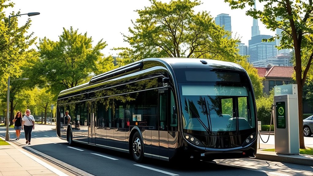 eco friendly electric bus operations