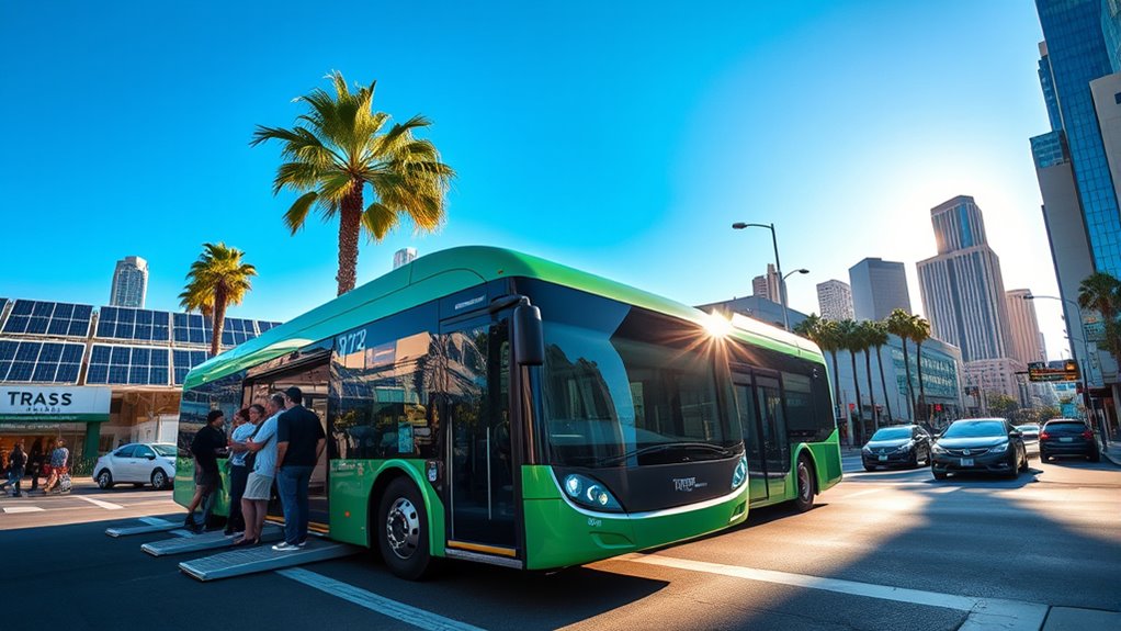electric bus deployment in la