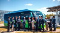 electric bus industry partnerships