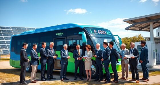 electric bus industry partnerships