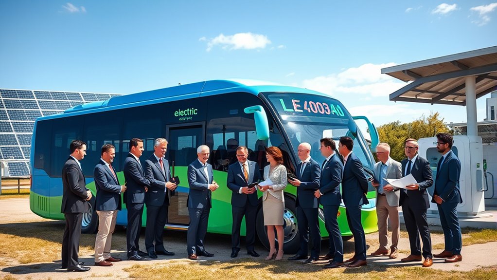 electric bus industry partnerships