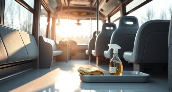 electric bus interior maintenance