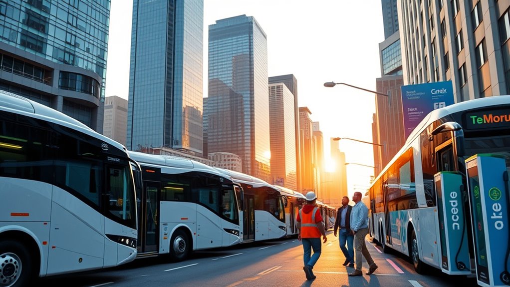 electric bus public private collaborations