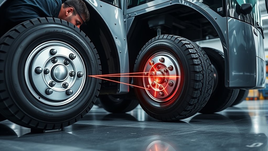 electric bus wheel alignment