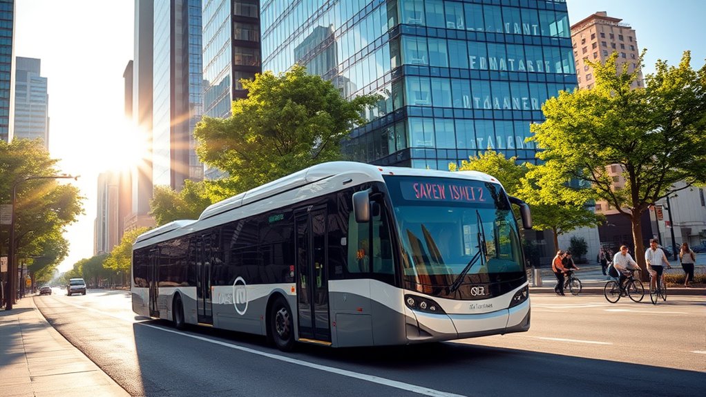 electric buses cut noise