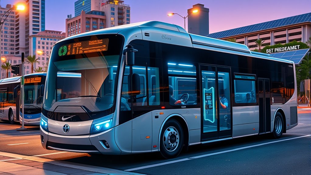 electric buses drive sustainability progress
