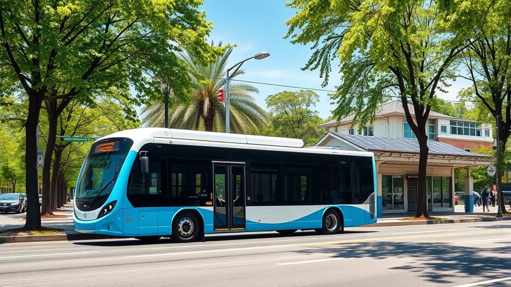 electric buses drive sustainable transit