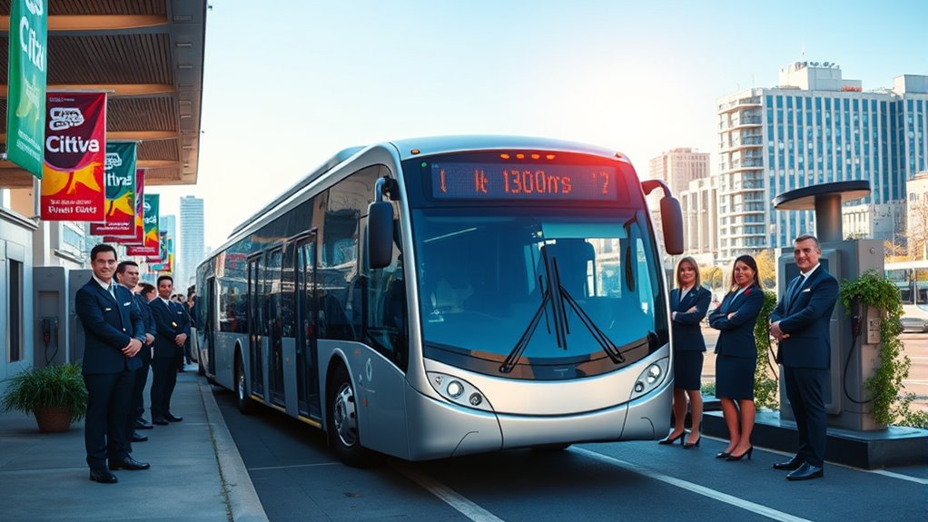 electric buses drive sustainable transit