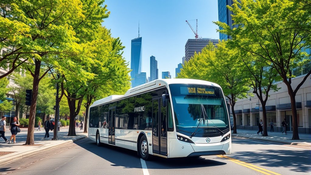 electric buses improve urban air quality