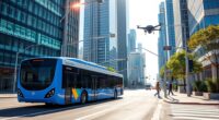 electric buses integrate smart infrastructure
