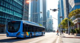electric buses integrate smart infrastructure