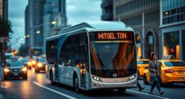 electric buses lower urban noise