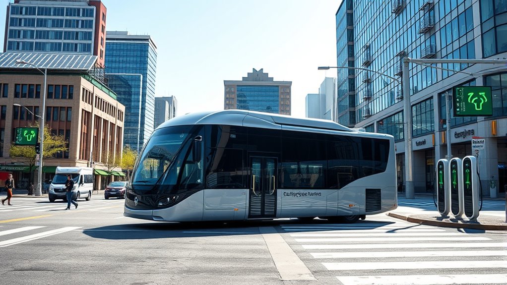 electric buses promote clean efficient transit