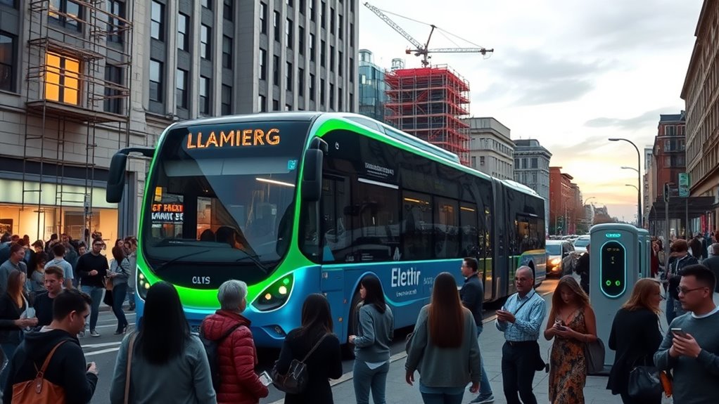 electric buses promote sustainable transit
