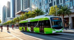 electric buses promote sustainable transit