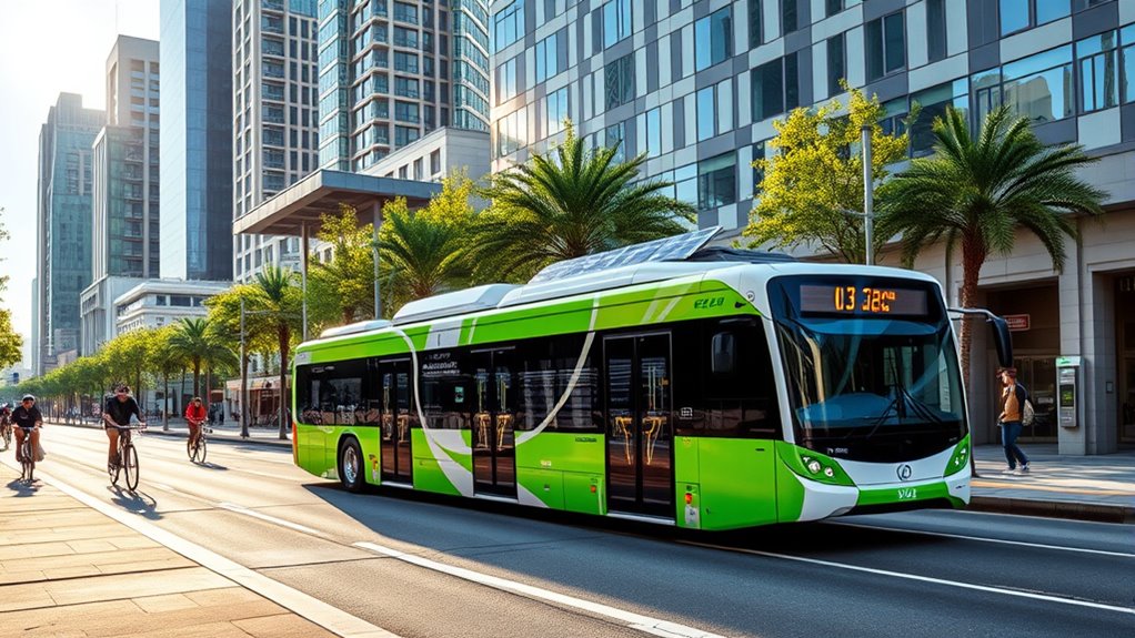 electric buses promote sustainable transit