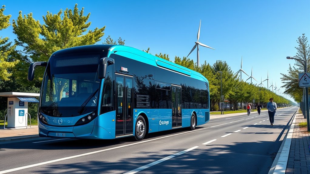 electric buses promote sustainable urban mobility