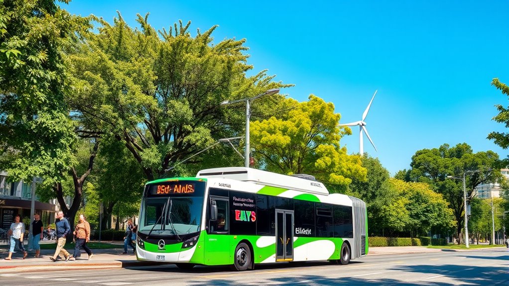 electric buses reduce emissions