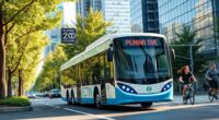 electric buses reduce emissions