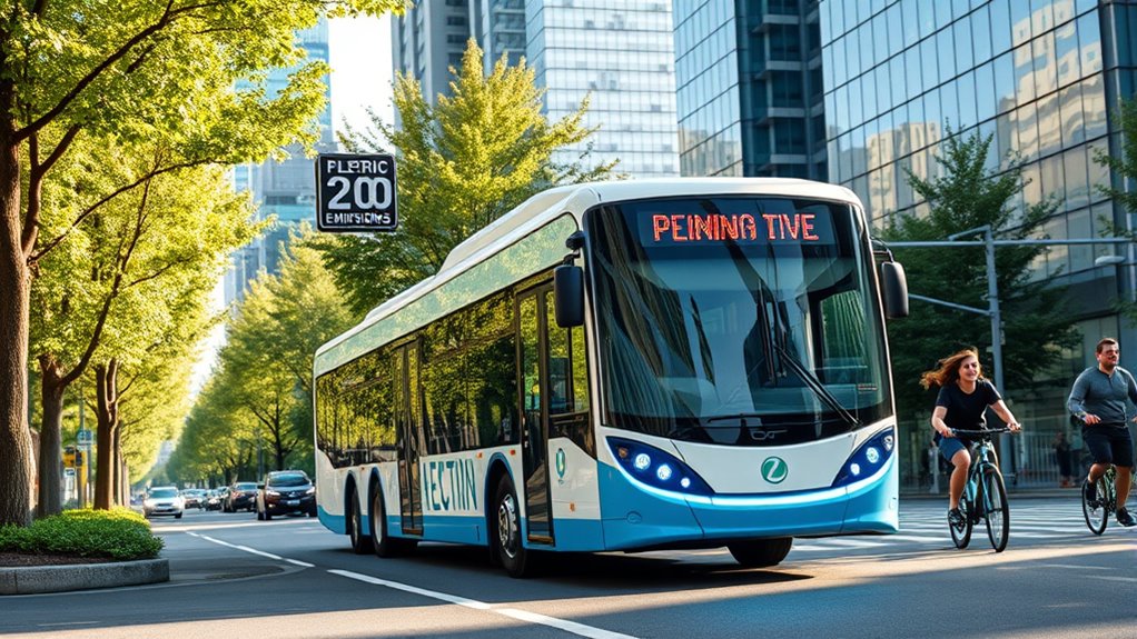 electric buses reduce emissions
