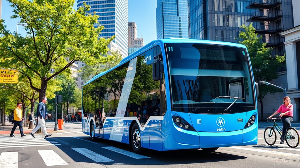 electric buses reduce emissions