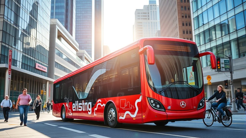 electric buses reduce urban noise
