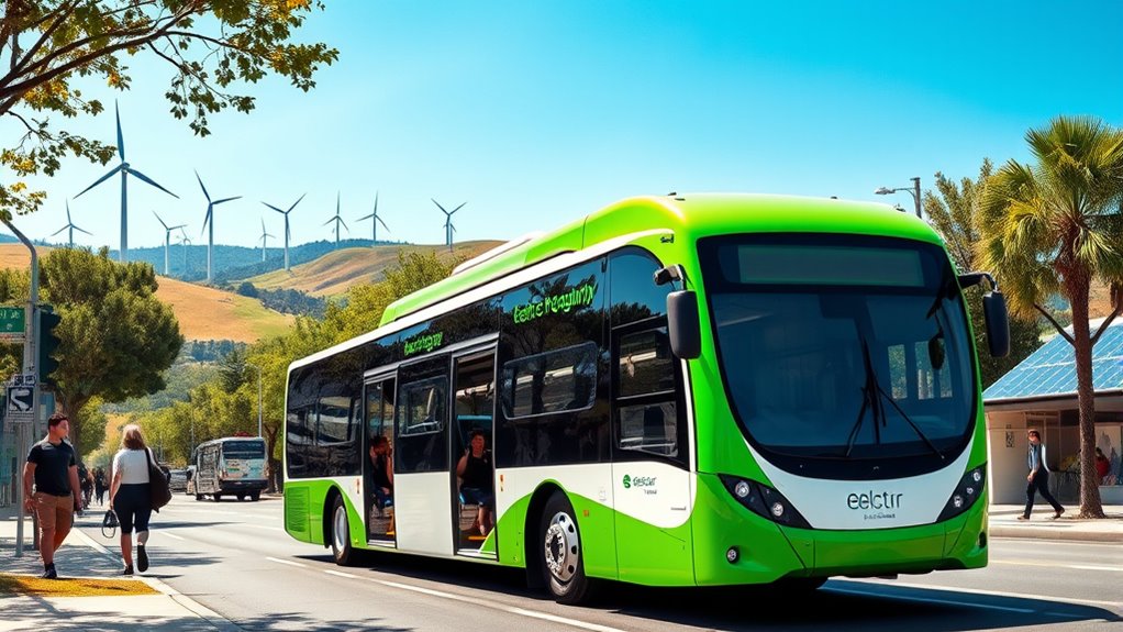 electric buses significantly reduce emissions