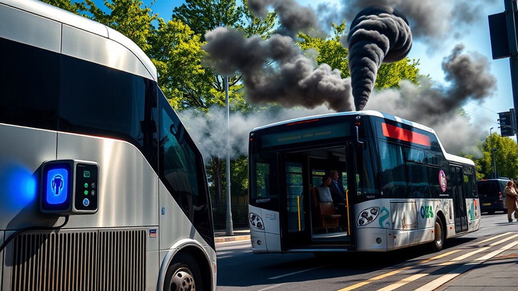 electric buses significantly reduce emissions