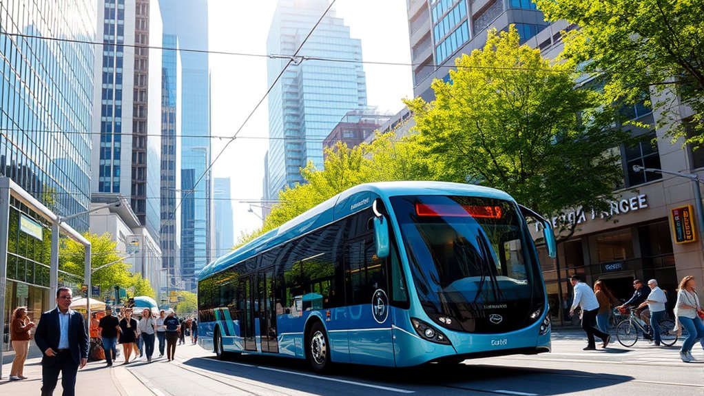 electric buses thrive densely
