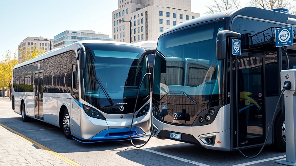 electric hybrid hydrogen buses