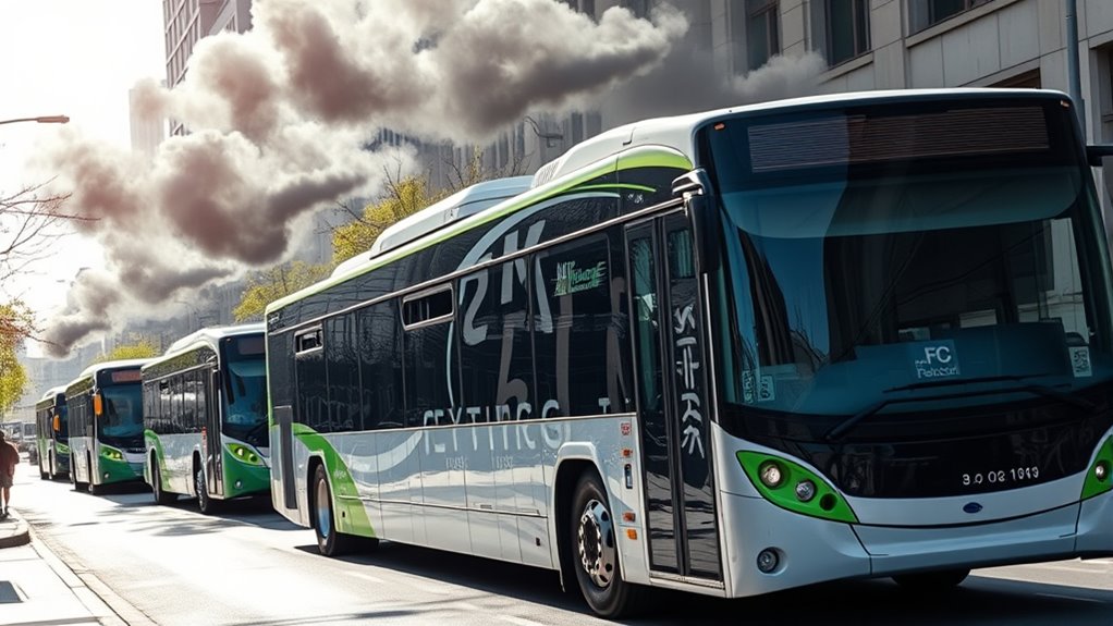 electric vs diesel bus emissions