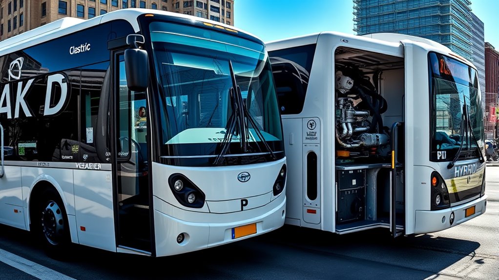 electric vs hybrid bus comparison