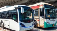 electric vs traditional bus costs