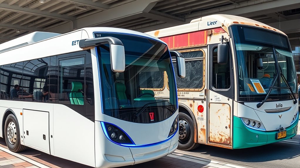 electric vs traditional bus costs
