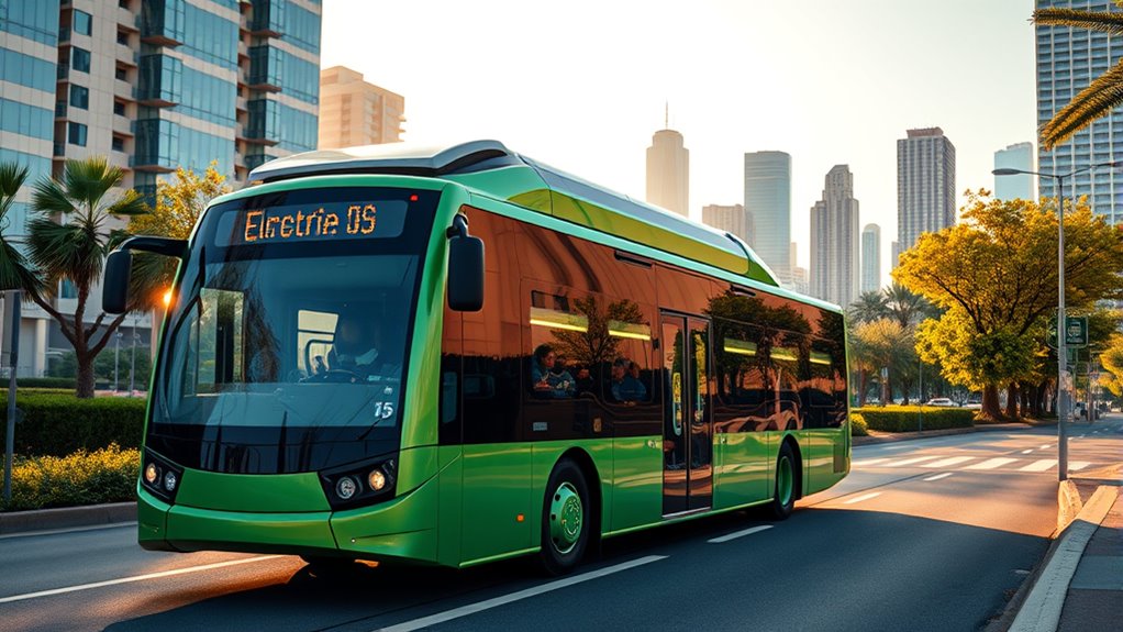 green buses boost local economy