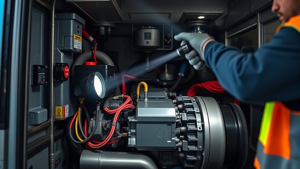 inspect motor components thoroughly