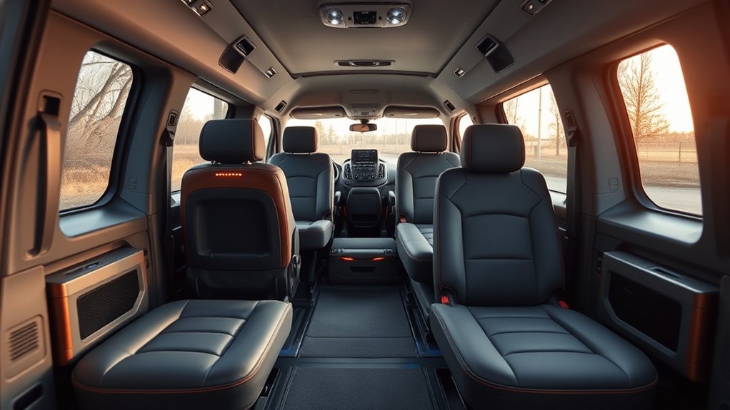 interior comfort and storage