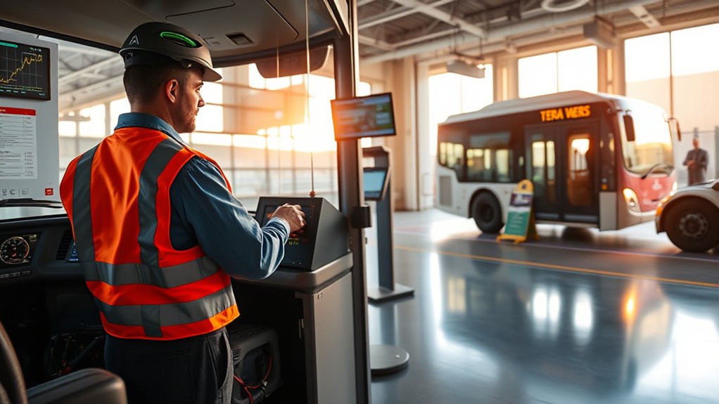 pre trip electric bus safety