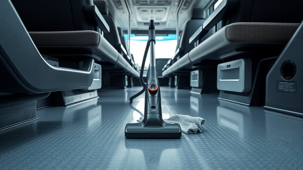 regular sweeping and vacuuming