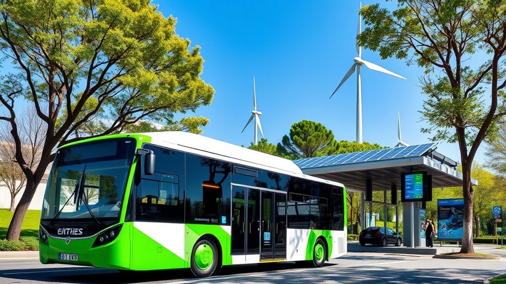 renewable powered electric bus projects
