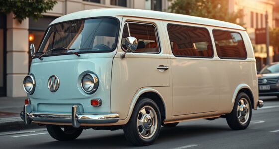 retro inspired electric van