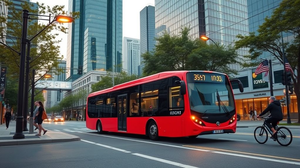 silent electric buses reduce noise