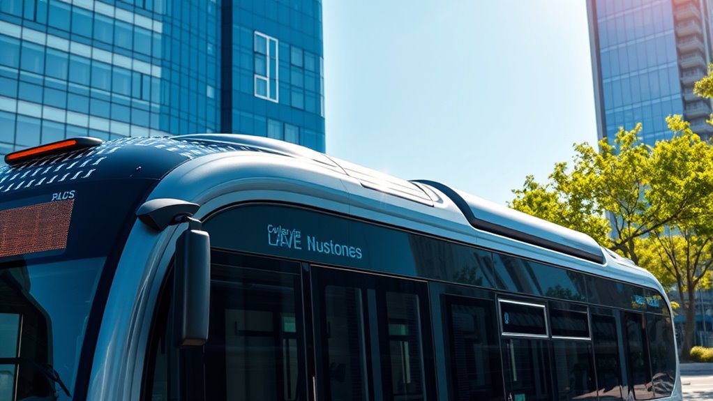 solar powered electric bus innovations
