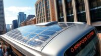 solar powered electric bus integration