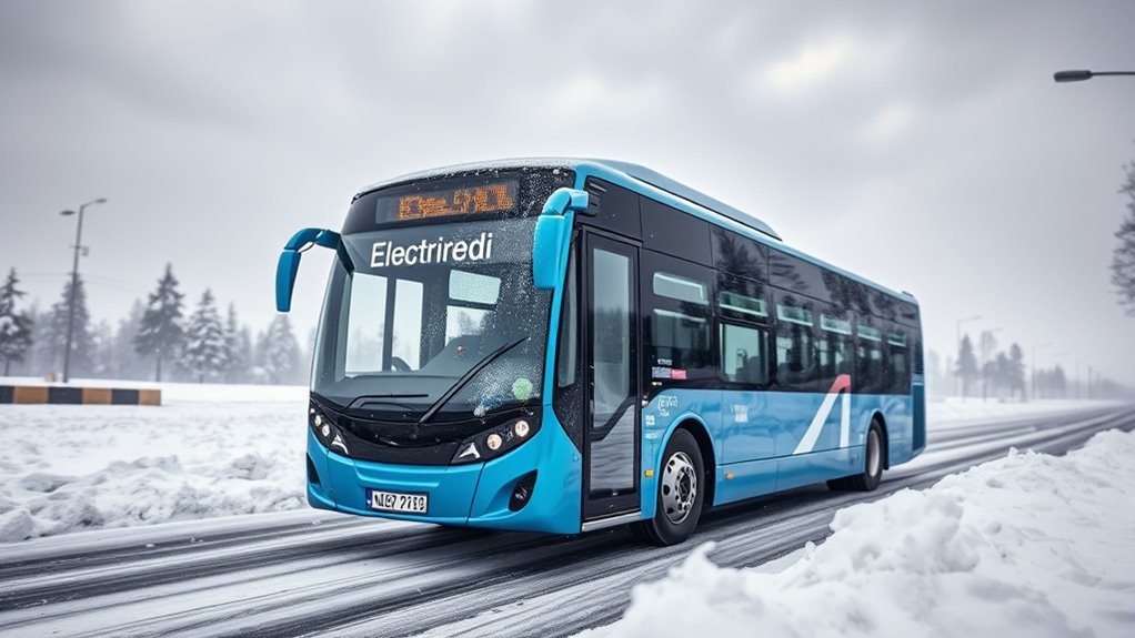 winter weather reduces bus range