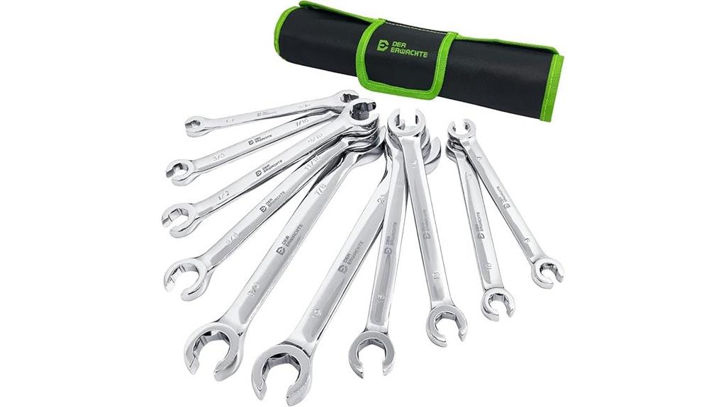 10 piece flare nut wrench