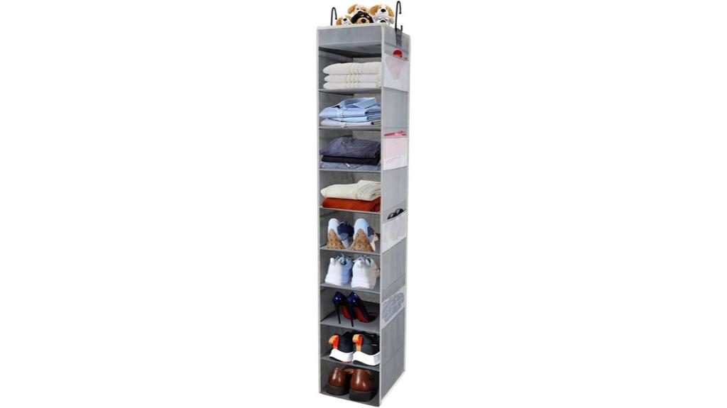 10 shelf hanging shoe organizer