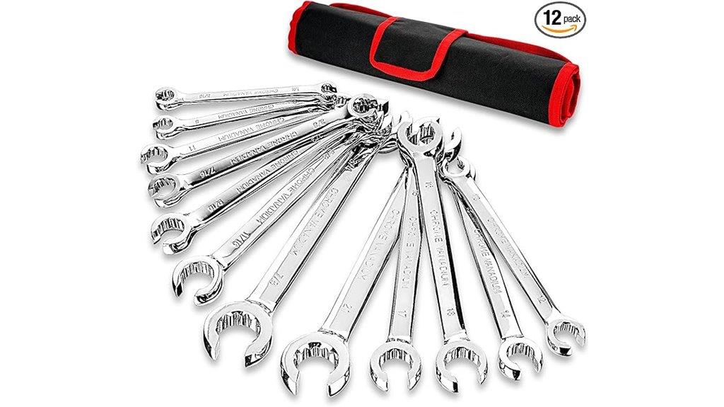 12 piece flare nut wrench set