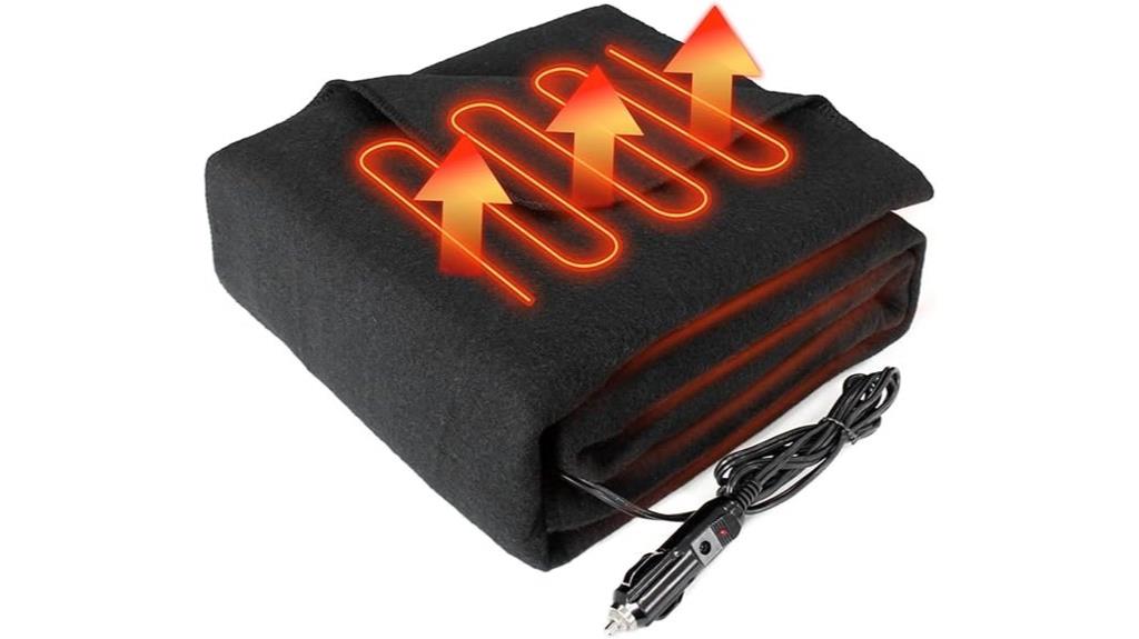 12v flannel travel blanket