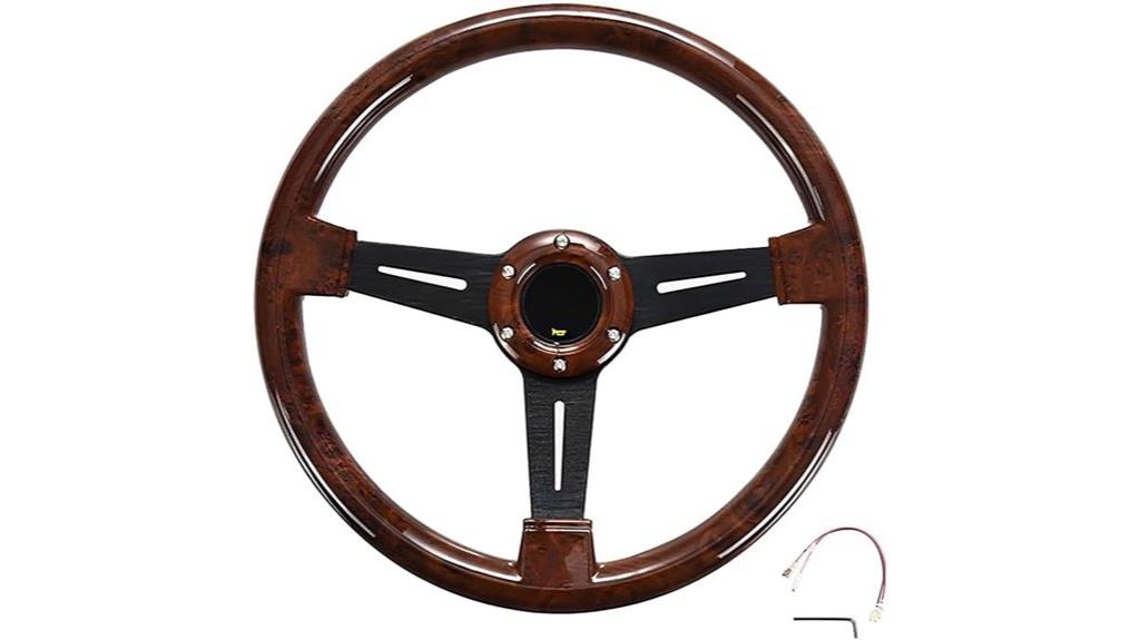 14 inch wood grain wheel